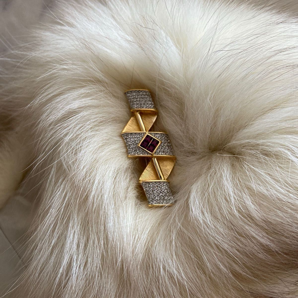 SWAROVSKI・スワロフスキー・正規品・ブローチ・ヴィンテージ・刻印