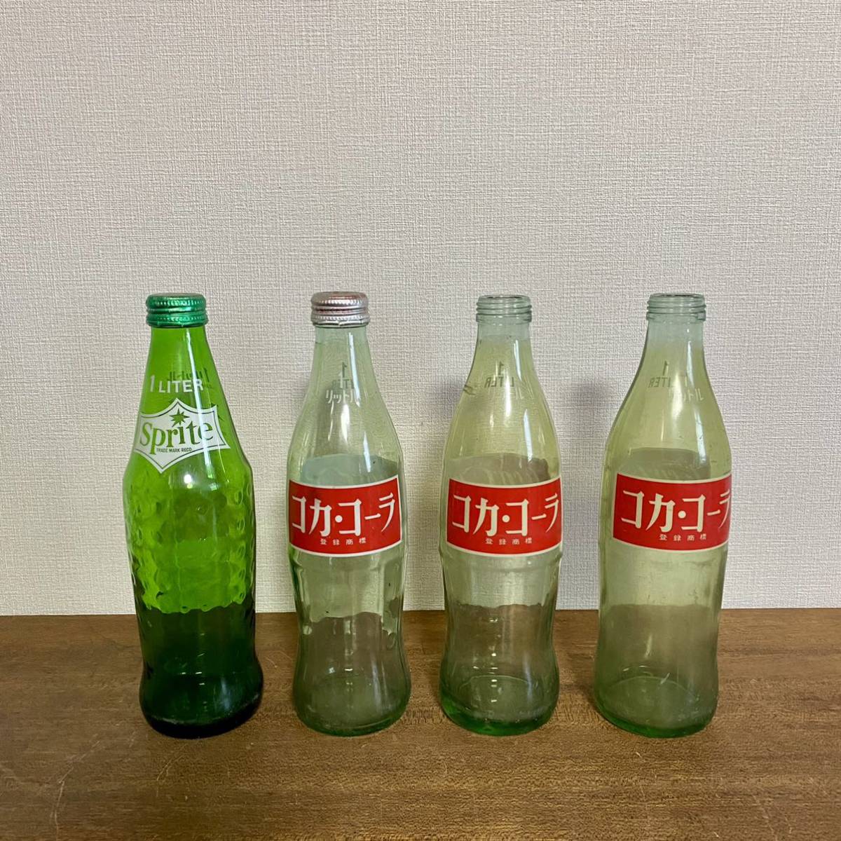 昭和レトロ コカ・コーラ 瓶 4本セット ビンテージ コカコーラ 空き瓶