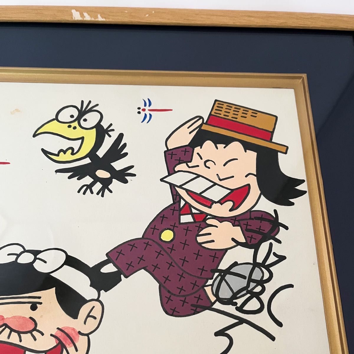 赤塚不二夫 レトロ サイン入り色紙 赤塚不二夫 レトロ サイン入り色紙