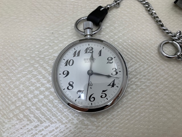 ☆1000円スタート☆ 【SEIKO/セイコー】懐中時計 7550-0010 鉄道時計