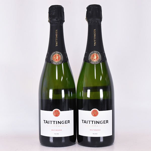 セット 1円~2本セットTAITTINGER（テタンジェ）ブリュット 2本セット