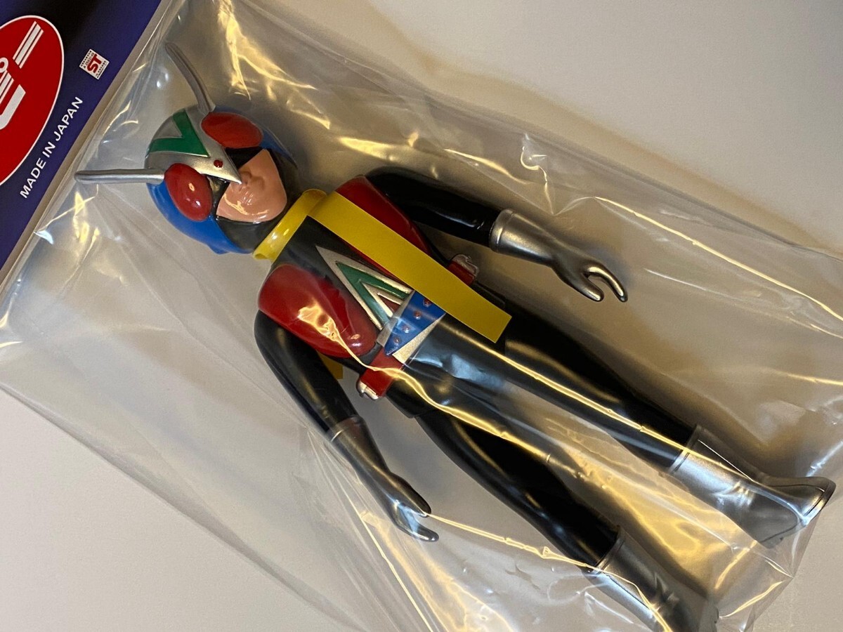 値下げ 在庫最後 ライダーマン ソフビ人形 仮面ライダー激罕 高27cm