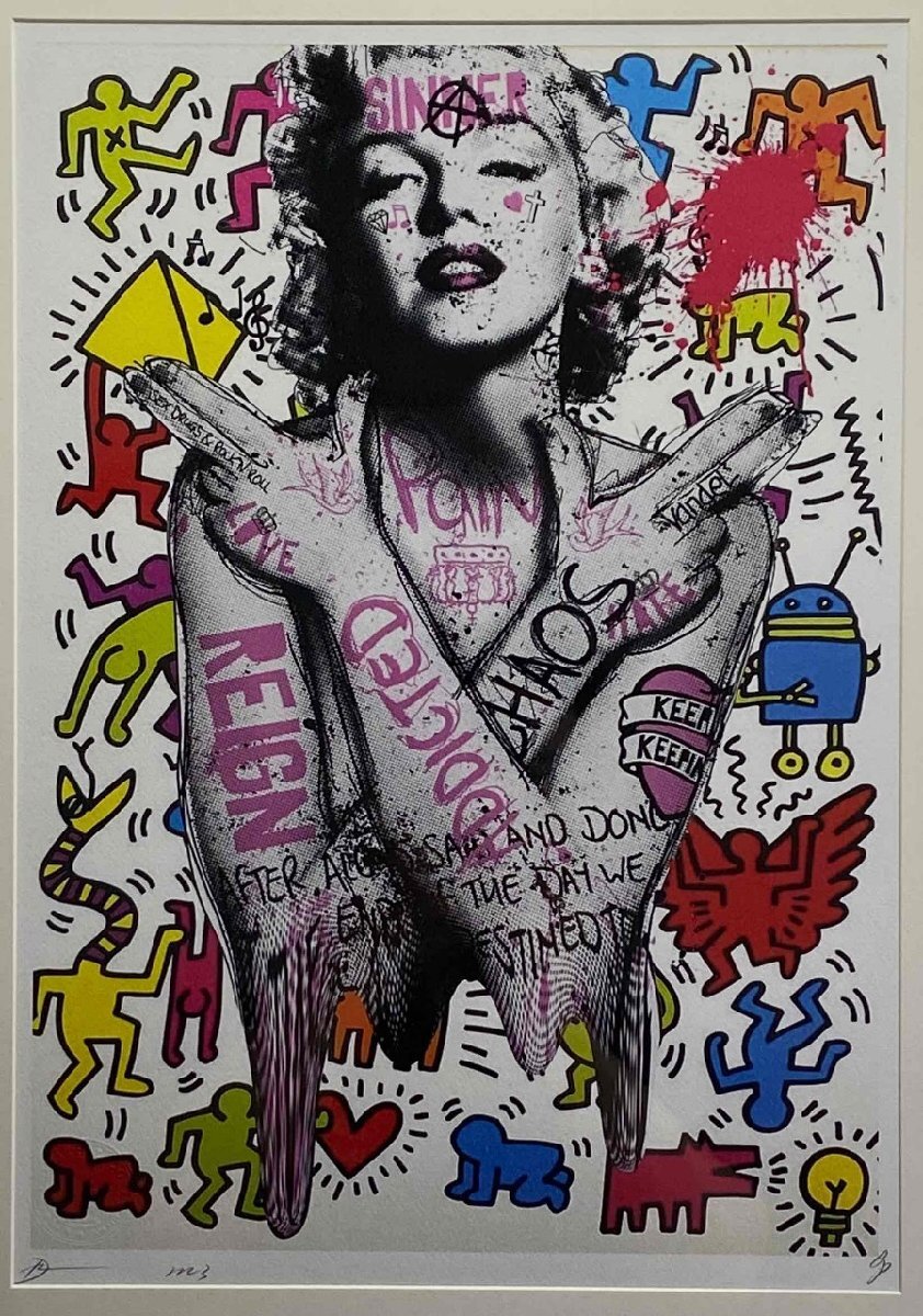 DEATH NYC 額付き 世界限定100枚 アートポスター マリリンモンロー