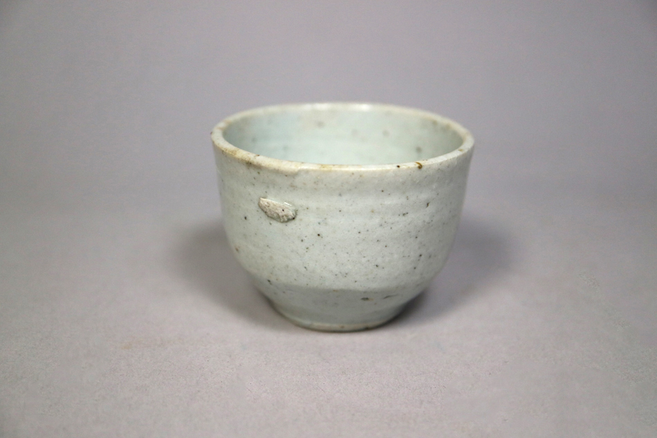 李朝白磁ぐい吞み 李朝堅手ぐい吞み 李朝白磁ぐい吞み 李朝堅手ぐい吞