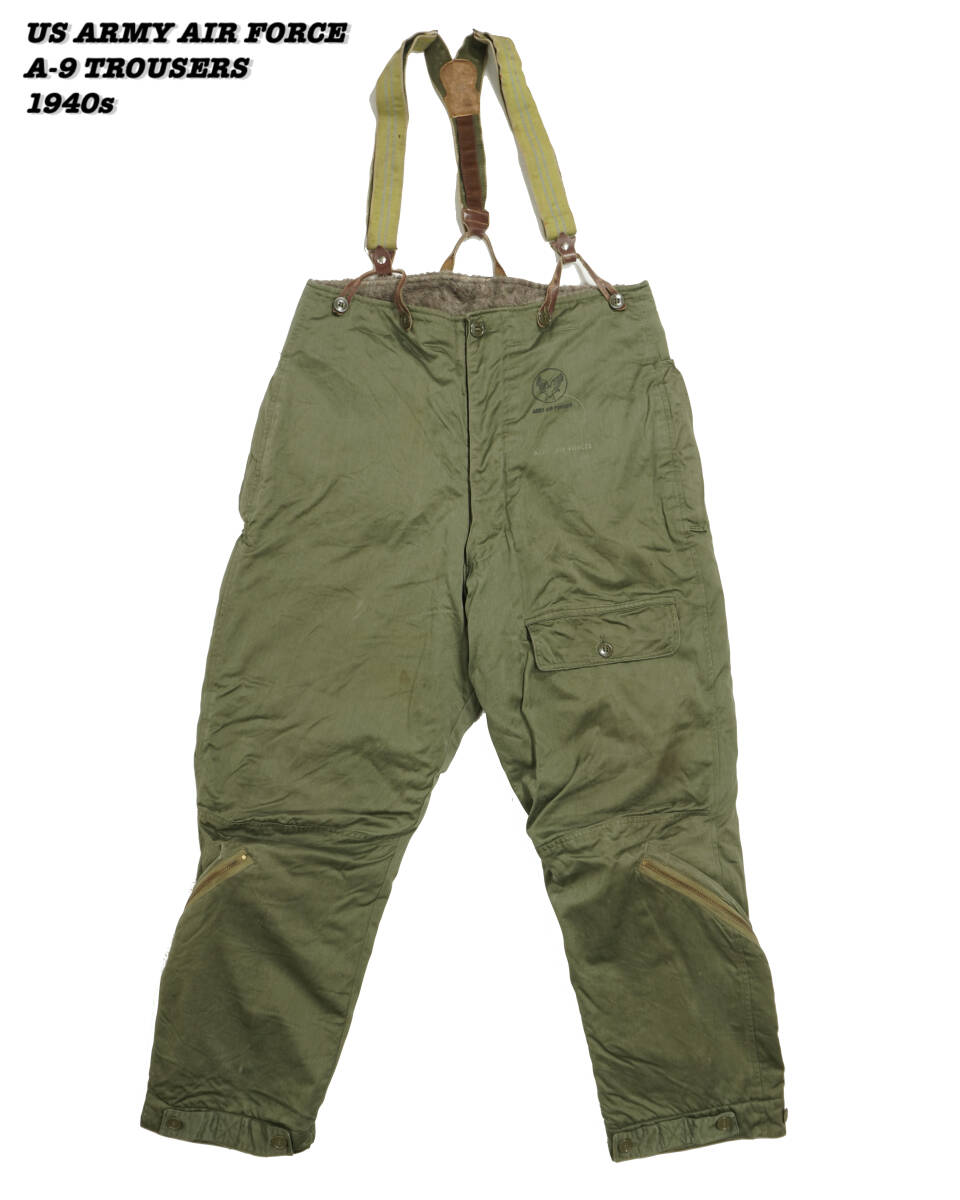 US ARMY AIR FORCE TYPE A-9 TROUSERS 1940s MIL24087 Vintage USAAF