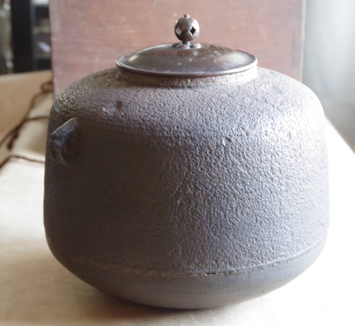 A2022) 時代古作 古瀬戸水指 時代伝世箱有 茶道具 和(A2022)