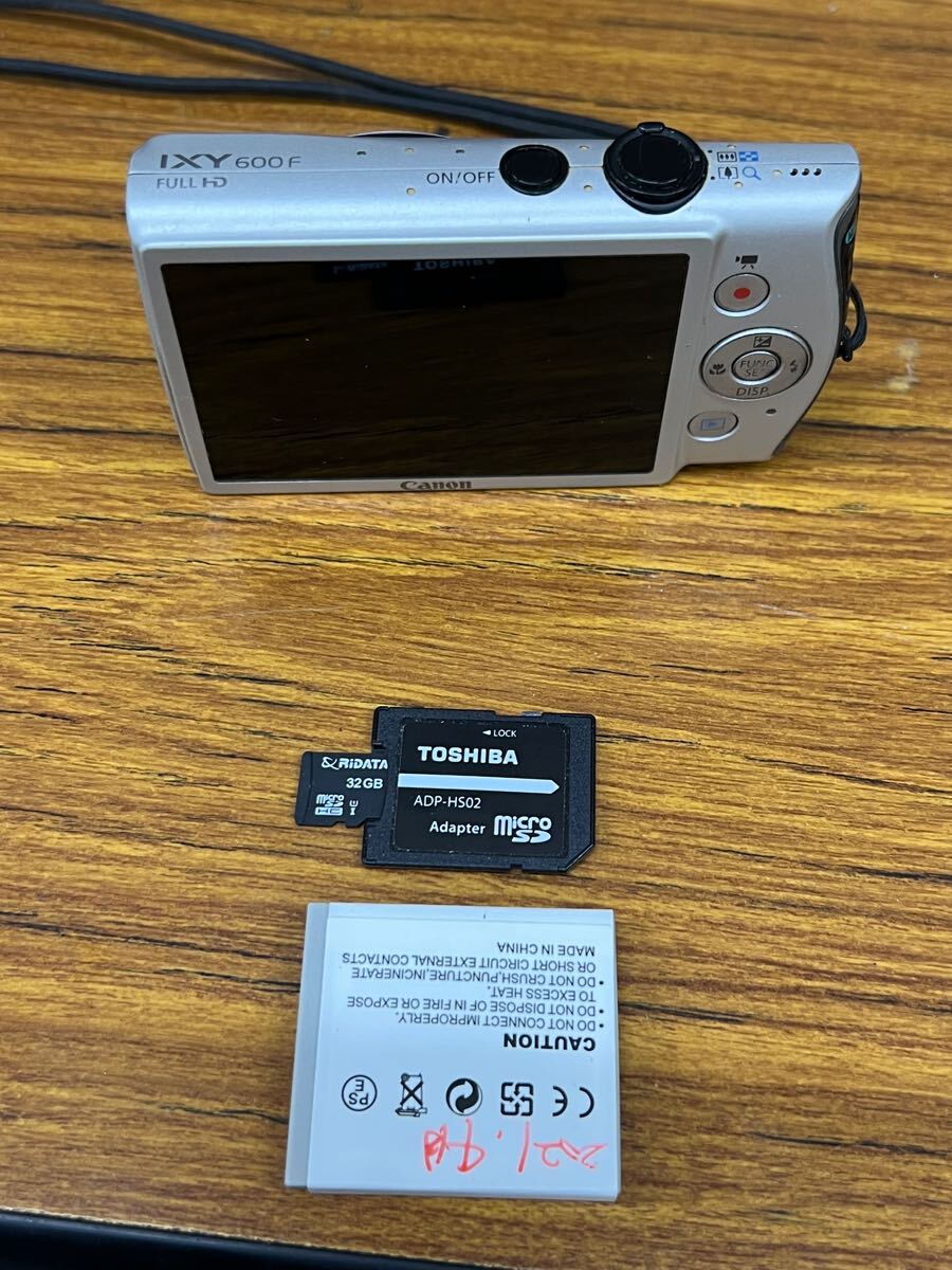 キャノンCANON デジタルカメラ IXY600F バッテリー＋SDカード32GB付き