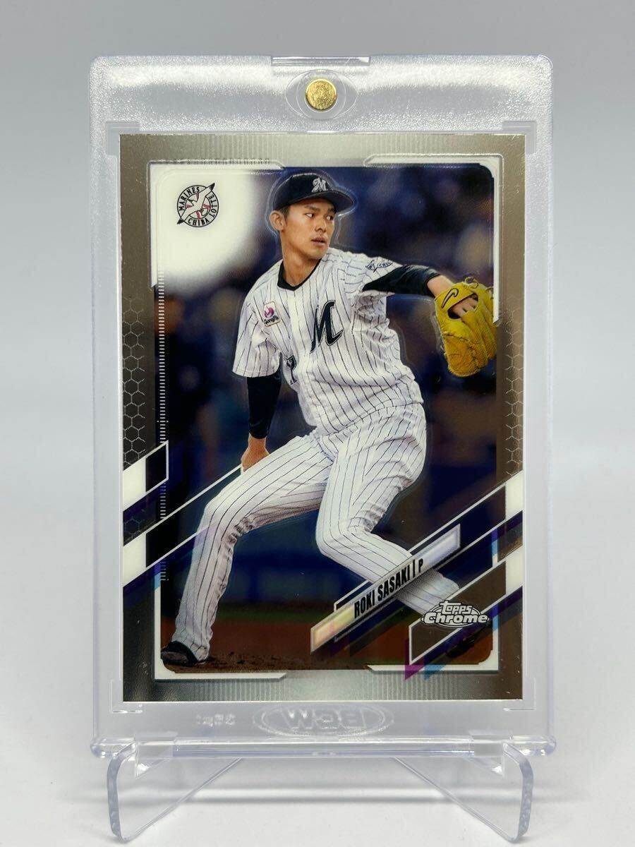 2021 Topps Npb Chrome 佐々木朗希 リフラクター レア】Topps Chrome
