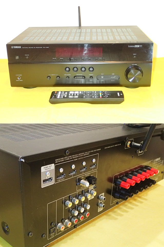 YAMAHA AVアンプ RX-V581 4K、ハイレゾ、超美品で快調動作 Bluetooth送受も