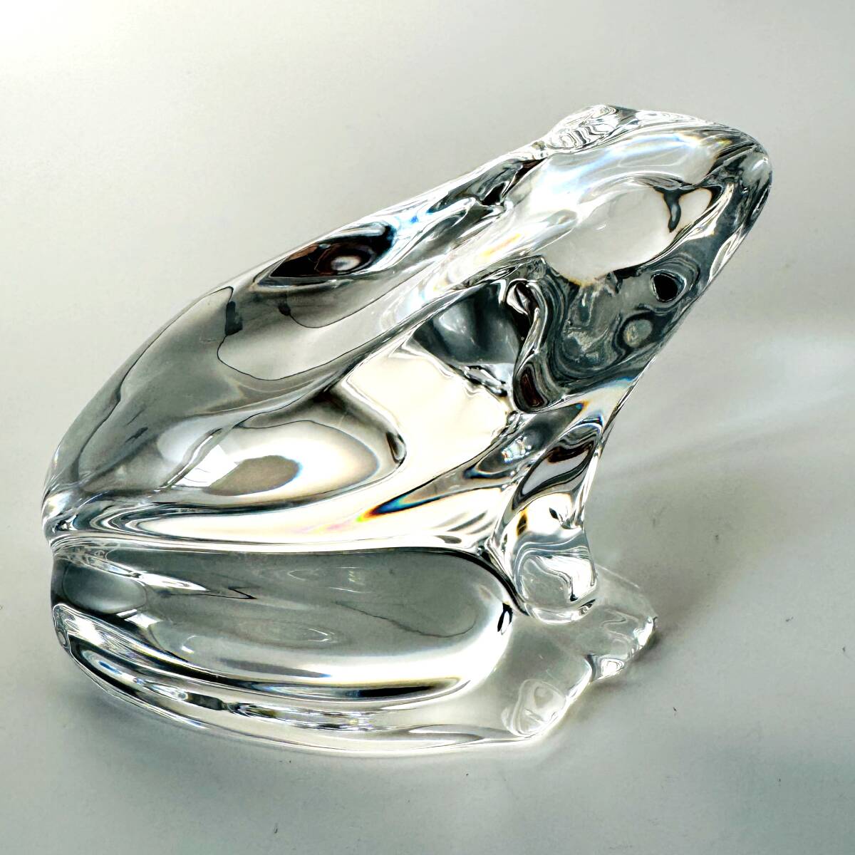 バカラ】動物 カエル 蛙 置物 インテリア☆美品☆幸運