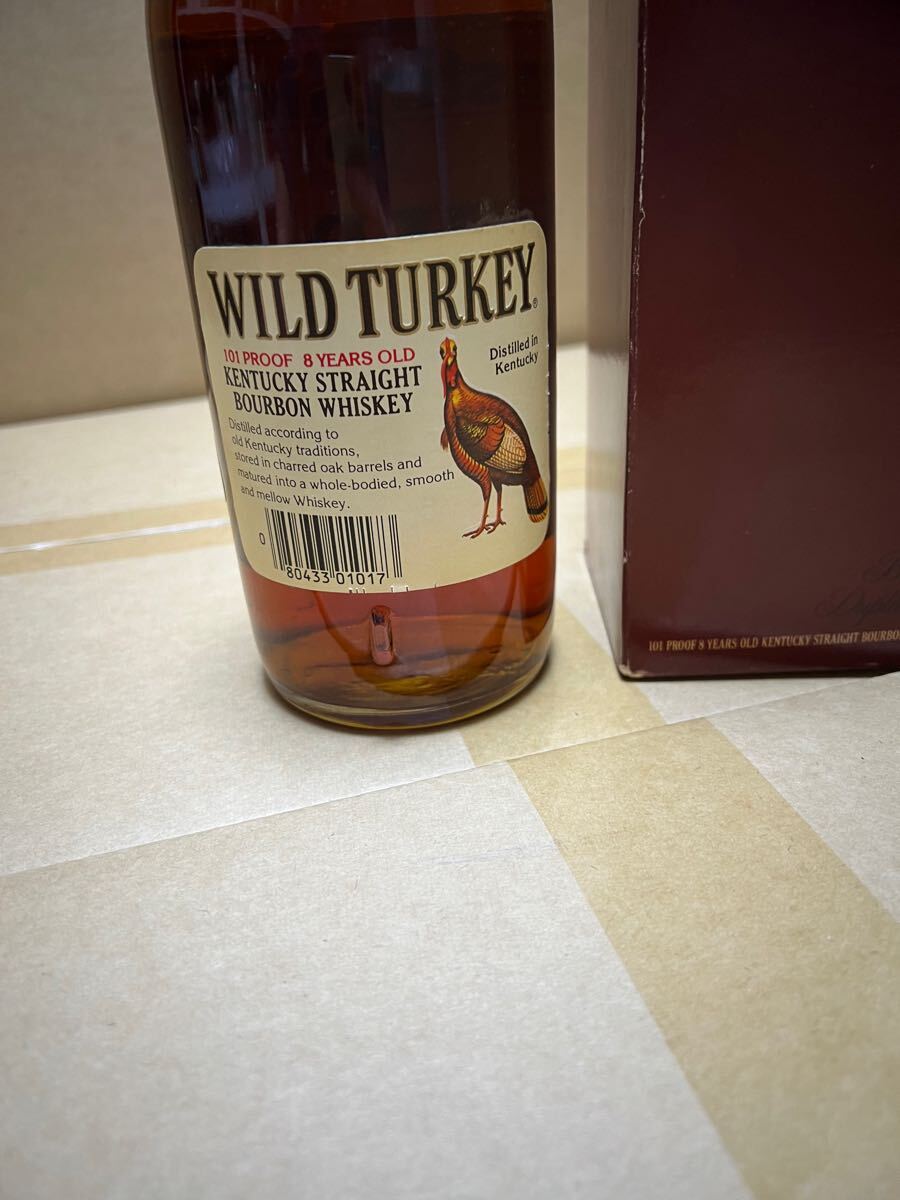 未開栓 ワイルドターキー 8年 101プルーフ 旧ボトル 箱付 750ml 50.5