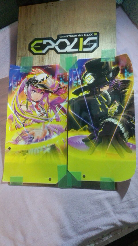 beatmania IIDX 31 EPOLIS 筐体横のロゴPOP ビートマニア KONAMI