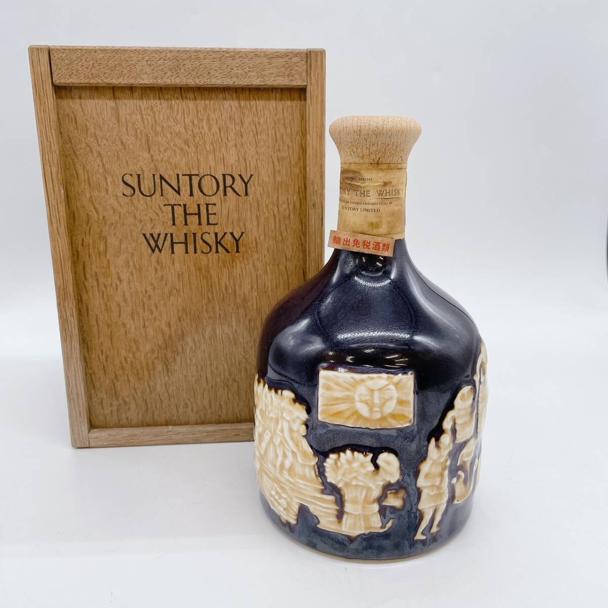 未開栓古酒サントリーSUNTORYザ・ウイスキー有田焼陶器ボトル