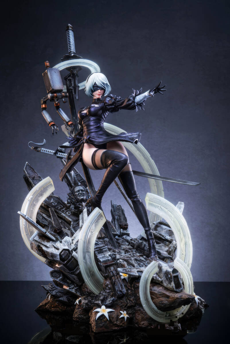 ニーアオートマタ ヨルハ二号B型 61cm 塗装済みガレージキット