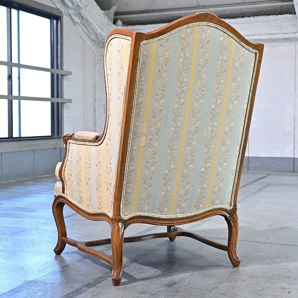 ドレクセルヘリテイジ ウィングバックチェア マホガニー材 カブリ