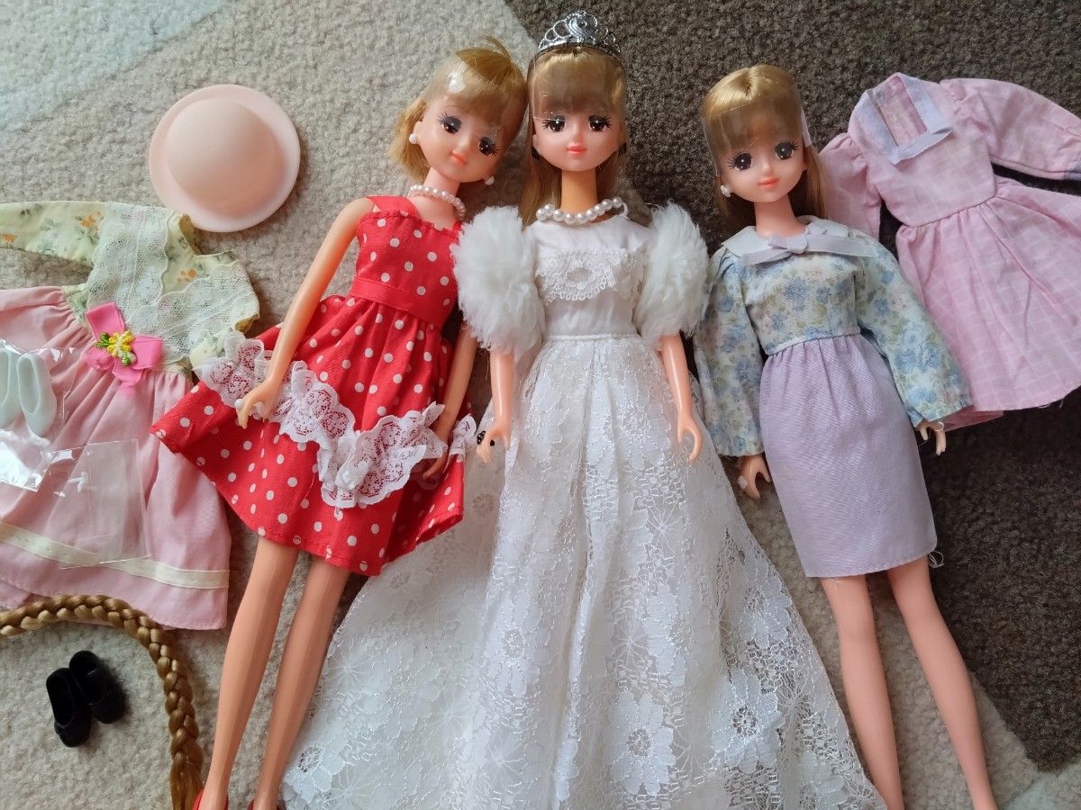 TAKARA ジェニーちゃん 3体 小物セット ジェニー 昭和レトロ 当時物