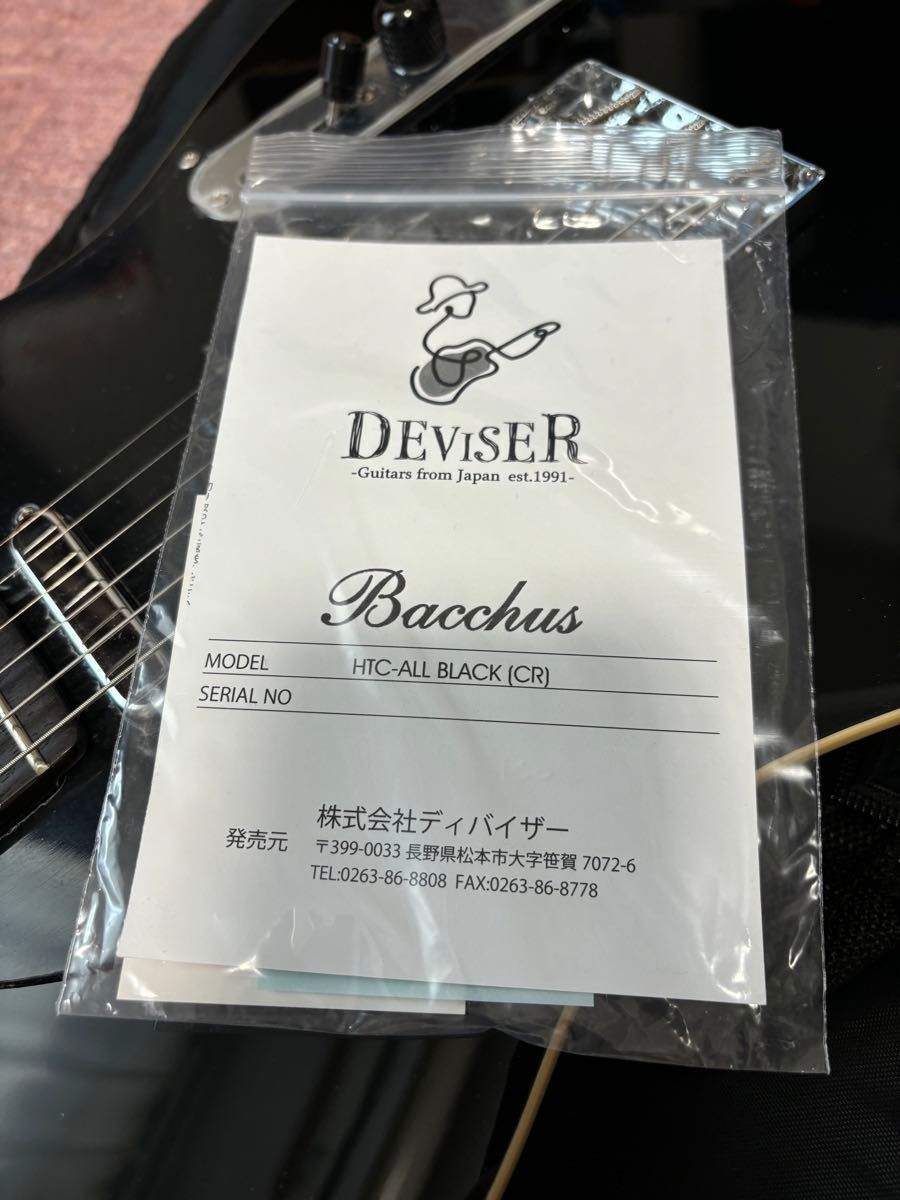 Bacchus HTC-ALL BLACKBacchus HTC-ALL BLACK エレキギターとアンプセット