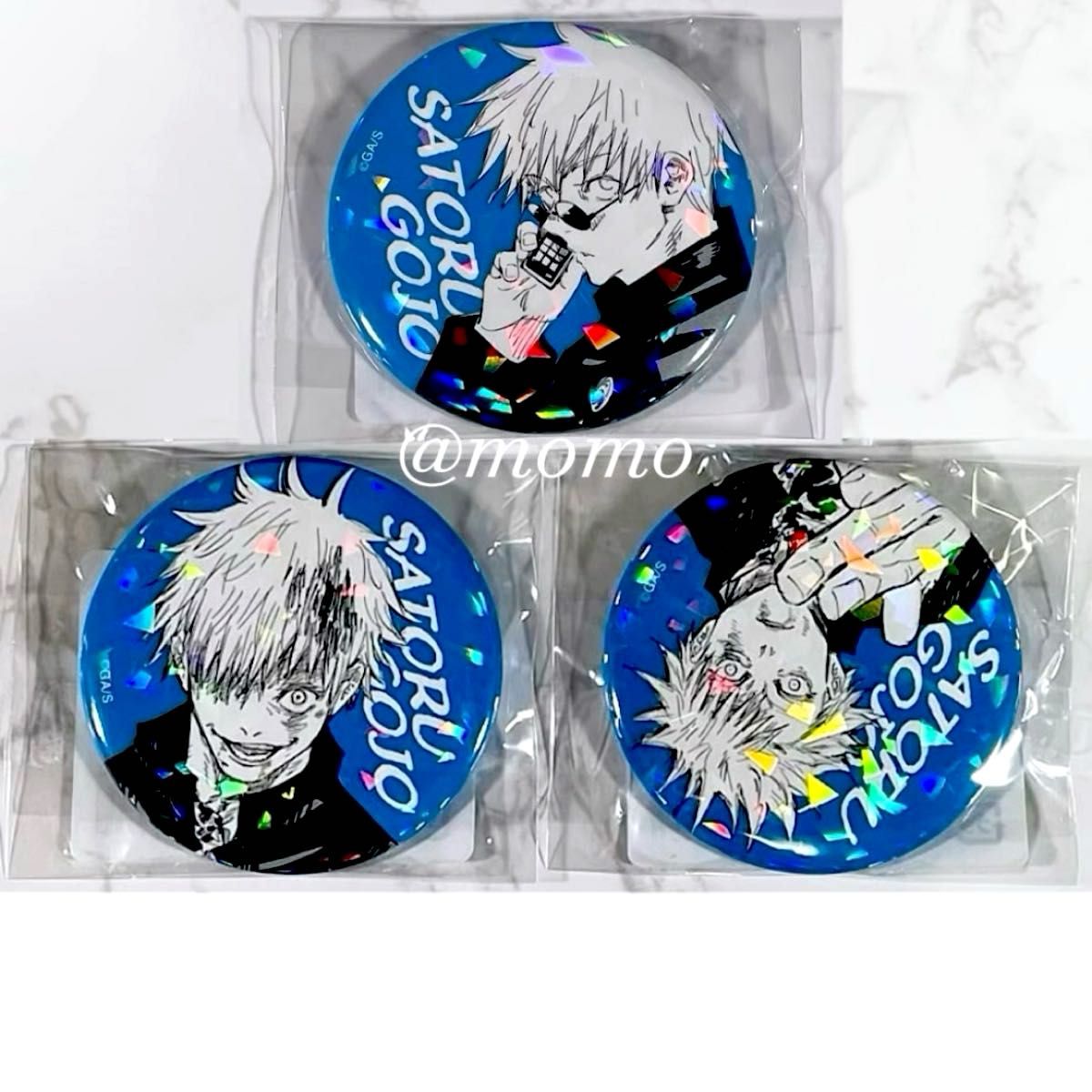 呪術廻戦」五条悟オールスター缶バッジ100点 ジャンプキャラクターズ