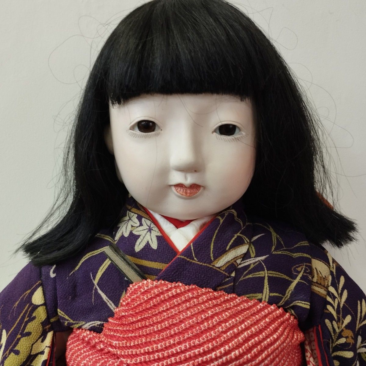 市松人形 日本人形 着物 女の子 高さ67センチ 置物 レトロ 人形