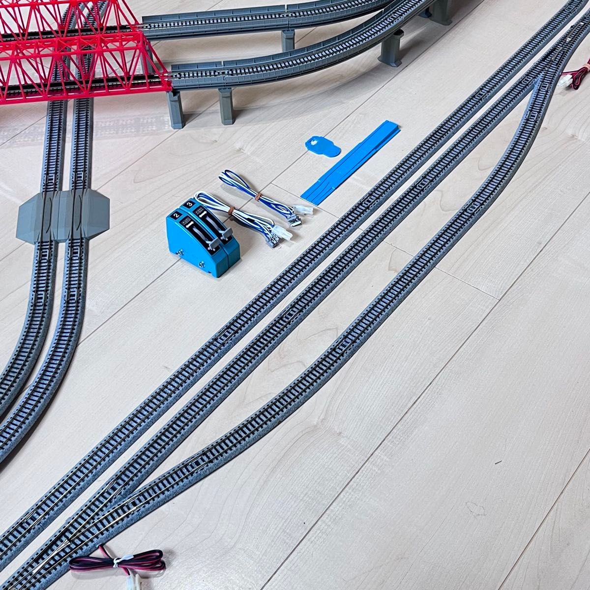 Nゲージ KATO ユニトラック 単線×複線レイアウト 8の字立体高架線