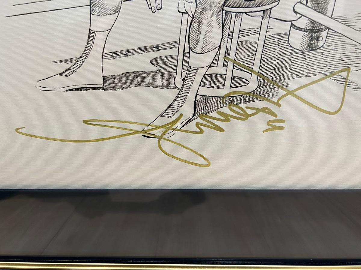 あしたのジョー 「まっ白な灰に・・・ 」 版画 ちばてつや 直筆サイン