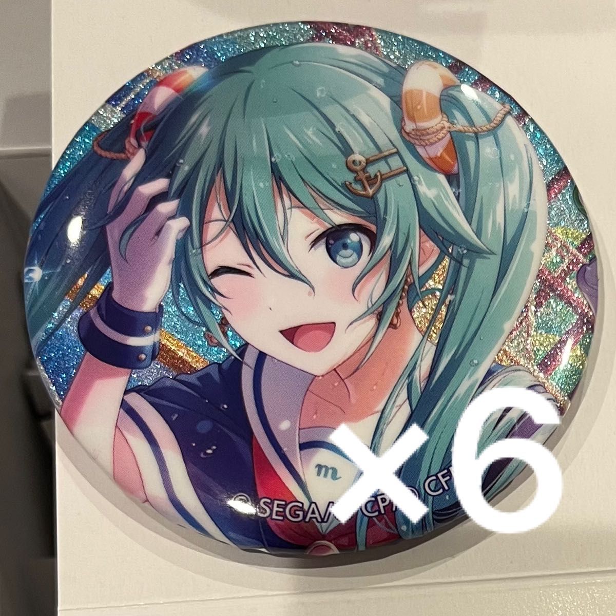 プロセカ 初音ミク 缶バッジ 予約商品】グリッター缶バッジ イベント