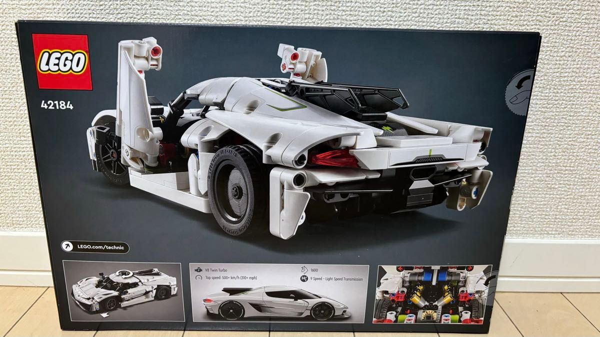 LEGO Technic 42184 Koenigsegg Jesko Absolut White Hypercar - LEGO