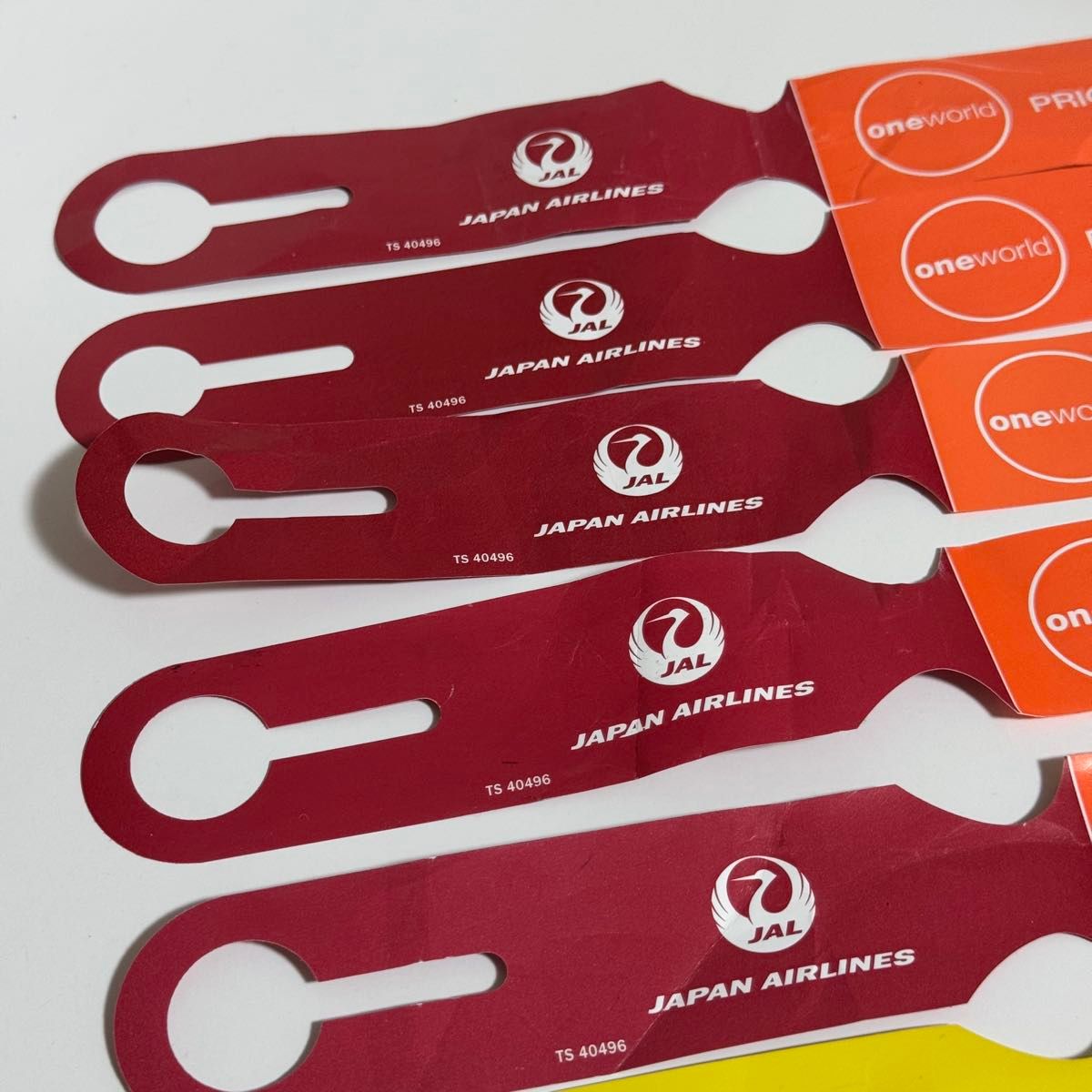 日本航空 JAL ファーストクラス ビジネスクラス プラオリティタグ 7枚