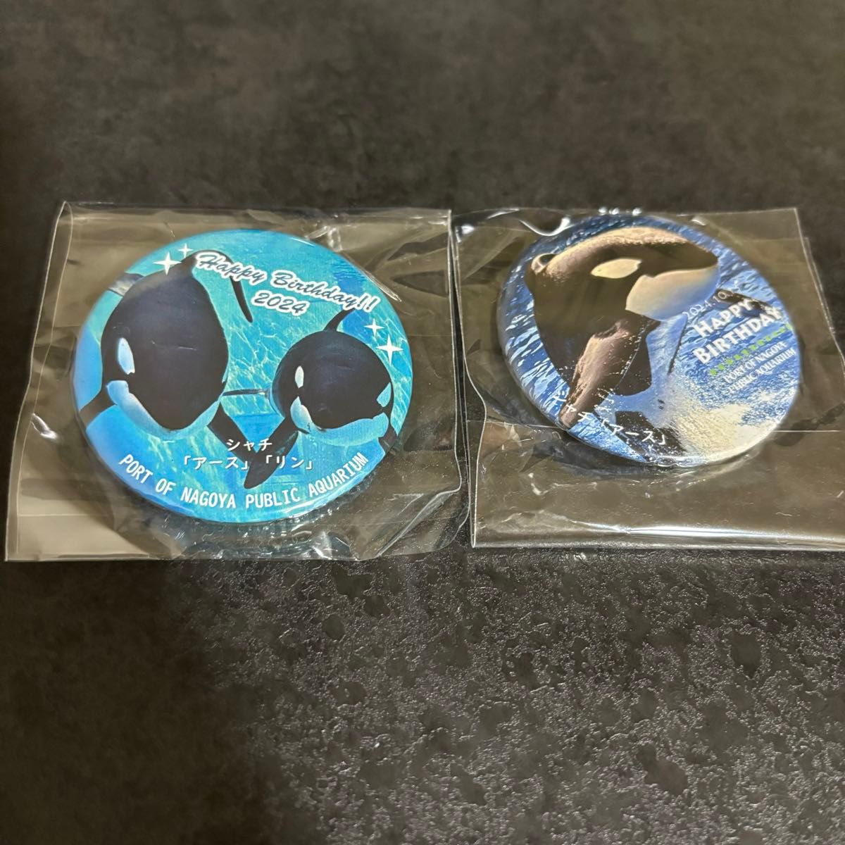 レア 名古屋港水族館限定 シャチ アース 缶バッジセット レア 名古屋港