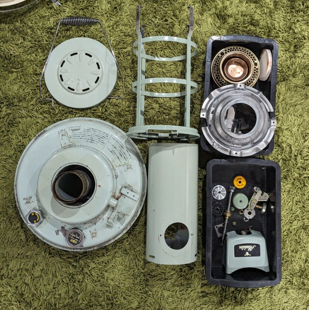 アラジンストーブ39型芯クリーナー付き分解清掃済み