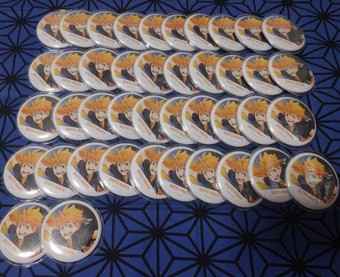 ハイキュー 横断幕版権 缶バッジ 日向翔陽 ハイキュー!! 缶バッジ