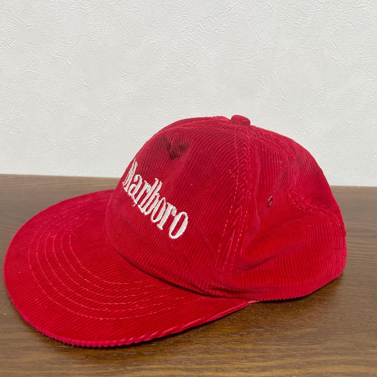 90s マルボロ marlboro キャップ コーデュロイ レッド 帽子 赤｜Yahoo
