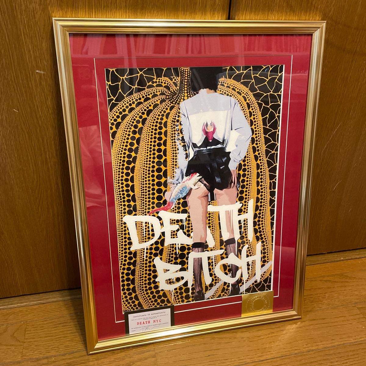 額込 世界限定100枚DEATH NYC アートポスター 現代アート 51 額込 世界