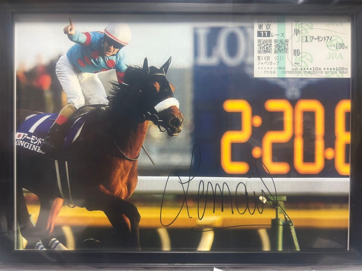 EPOCH ホースレーシングカード ルメール 直筆サイン アーモンドアイ