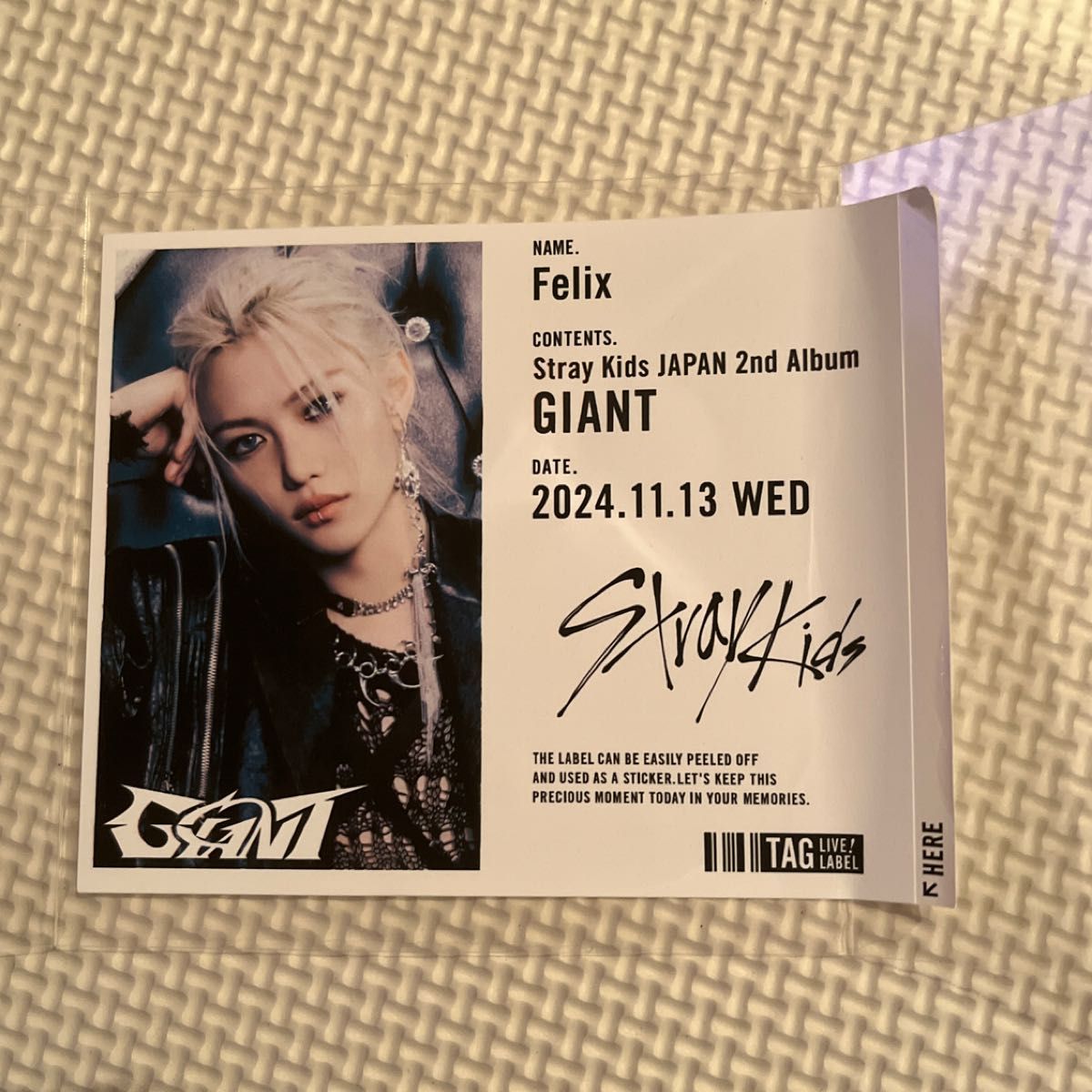 サイン付き】stray kids スキズ oddinary Felix フィリックス サイン