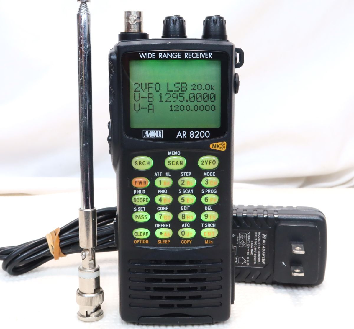 受信機 AR8200MK3 ハンディタイプ広帯域受信機 AR8200MK3 AOR製｜電子