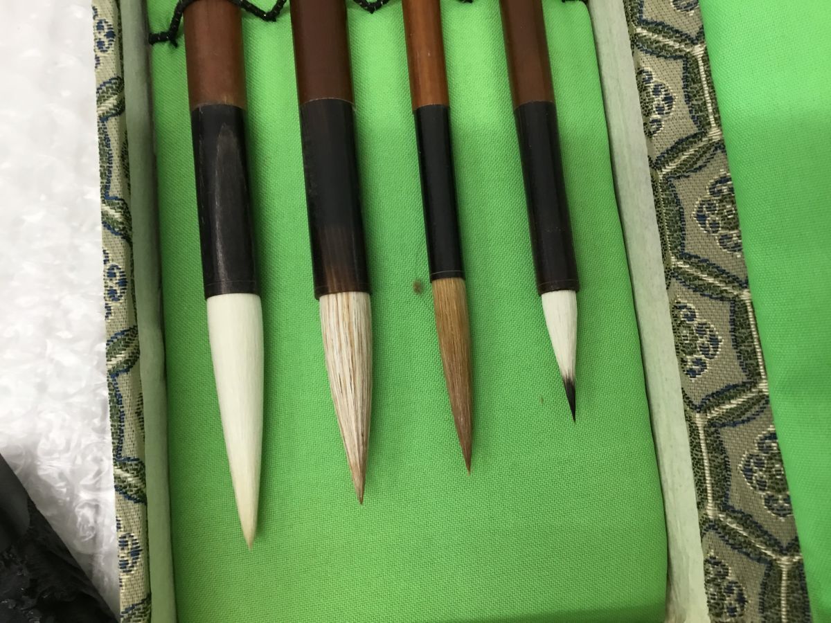 美品 希少 固形墨 古墨 中国仙人 雎陽五老 5本セット 美品 希少 固形墨