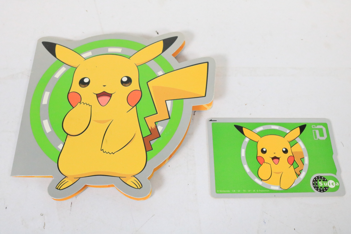 Suica スイカ ポケモンコラボ ピカチュウデザイン 台紙付き