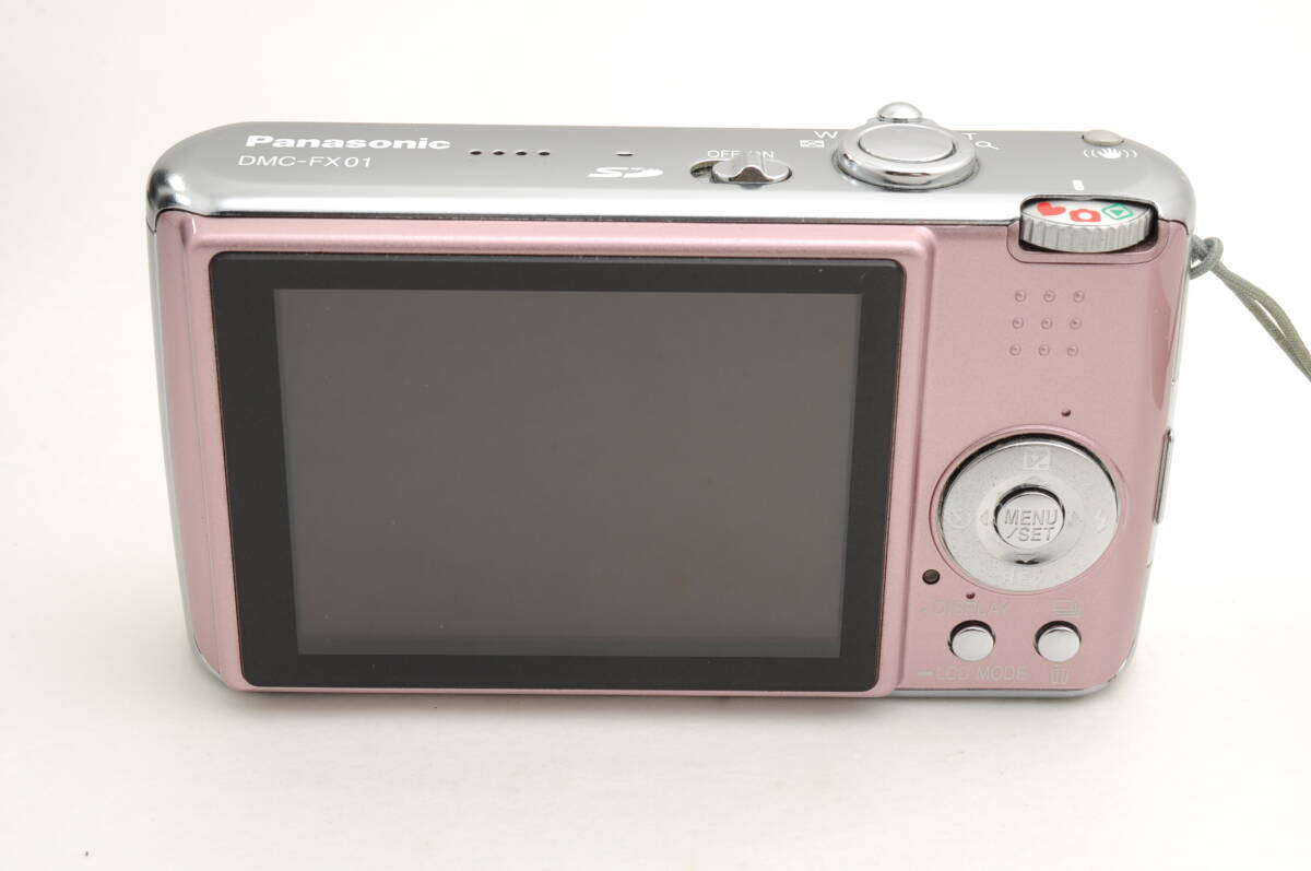 動作品 パナソニック Panasonic LUMIX DMC-FX01 ルミックス ピンク