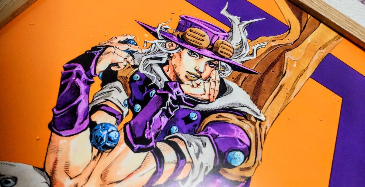 ジョジョ展 7部 B2ポスター スティールボールラン ジャイロ・ツェペリ