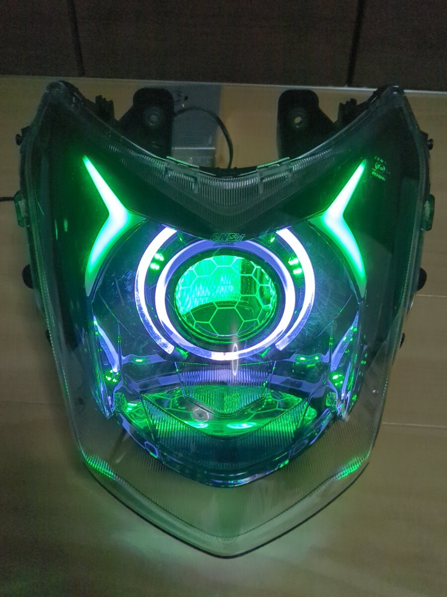 LED シグナスX 4型 デビルアイ 社外ヘッドライト プロジェクター