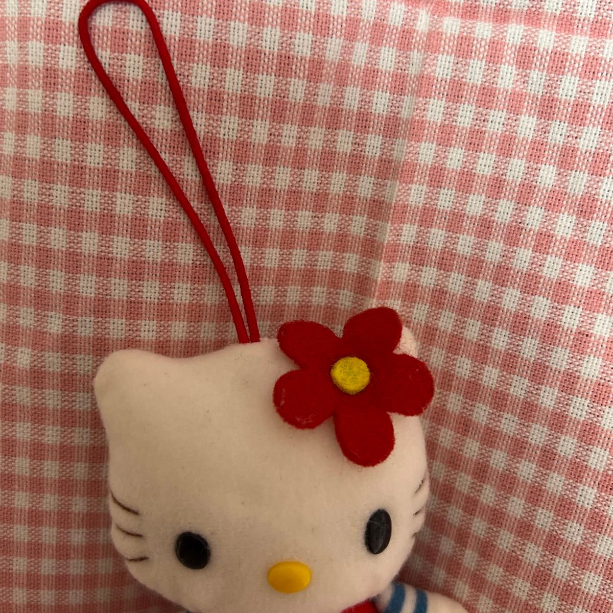 ハローキティ ストラップ ぬいぐるみ 2001年 平成レトロ 当時品
