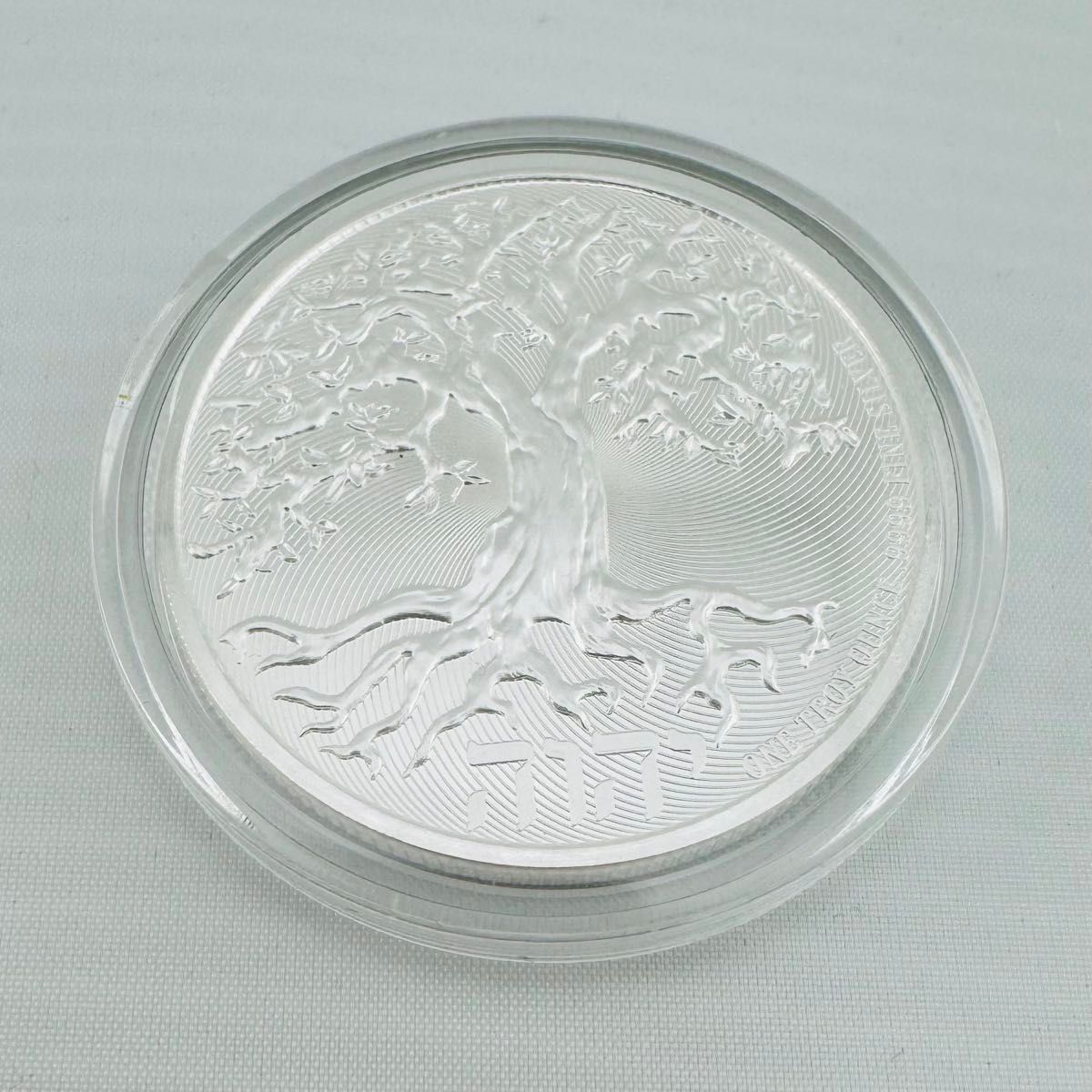 銀貨 ニウエ 2021年 生命の樹 99 99% 純銀 高品質 1オンス 1oz 高級