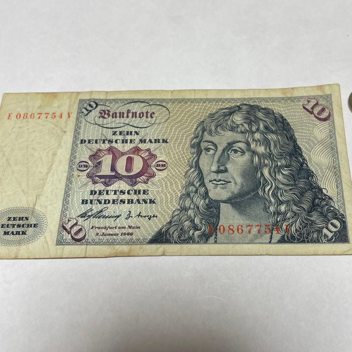 海外紙幣ドイツ旧紙幣（非流通）1000マルク未使用品PMG65