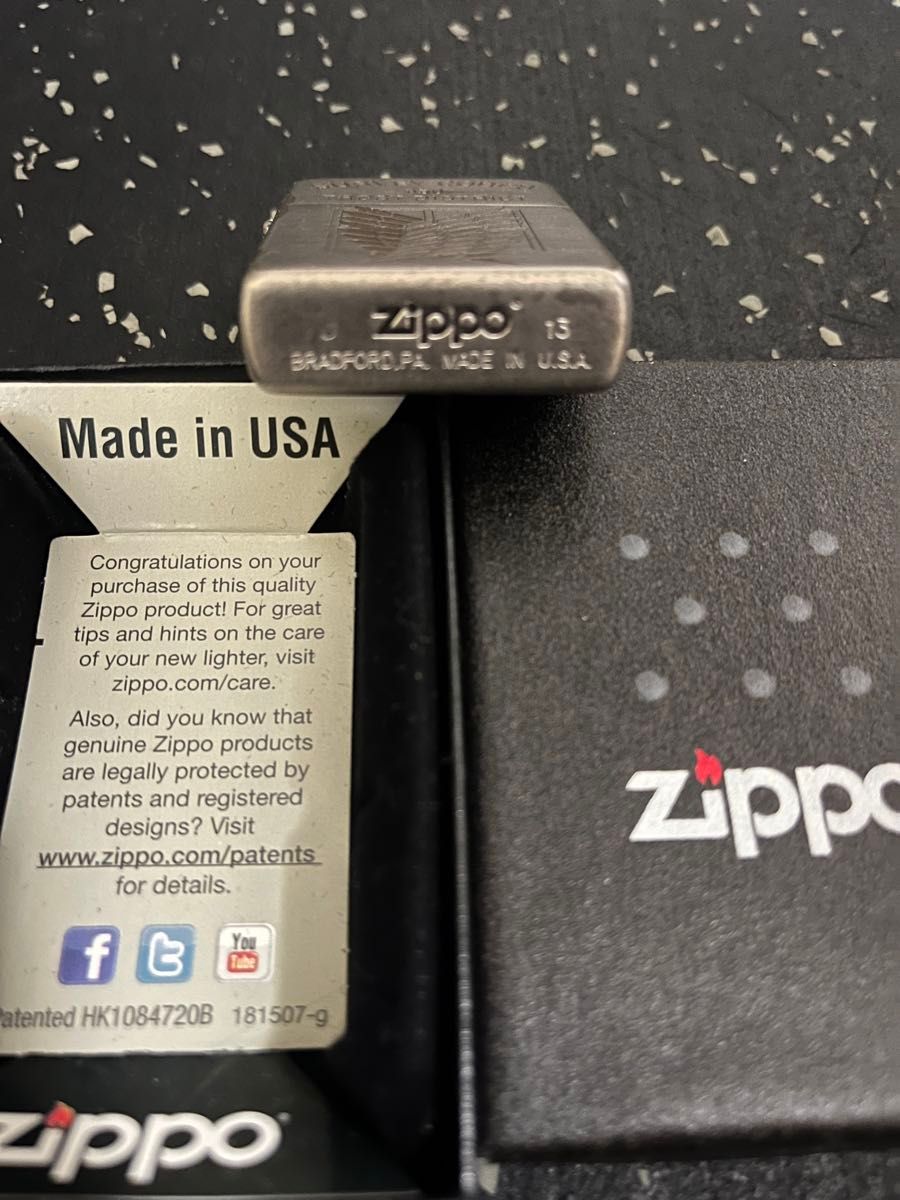 世界限定300個】進撃の巨人 調査兵団ZIPPO ジッポ オイルライター