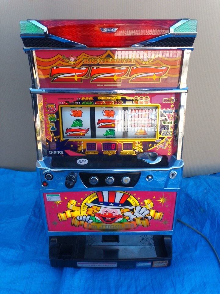 パチスロ実機 アイムジャグラーEX-AE/KT コイン不要機付