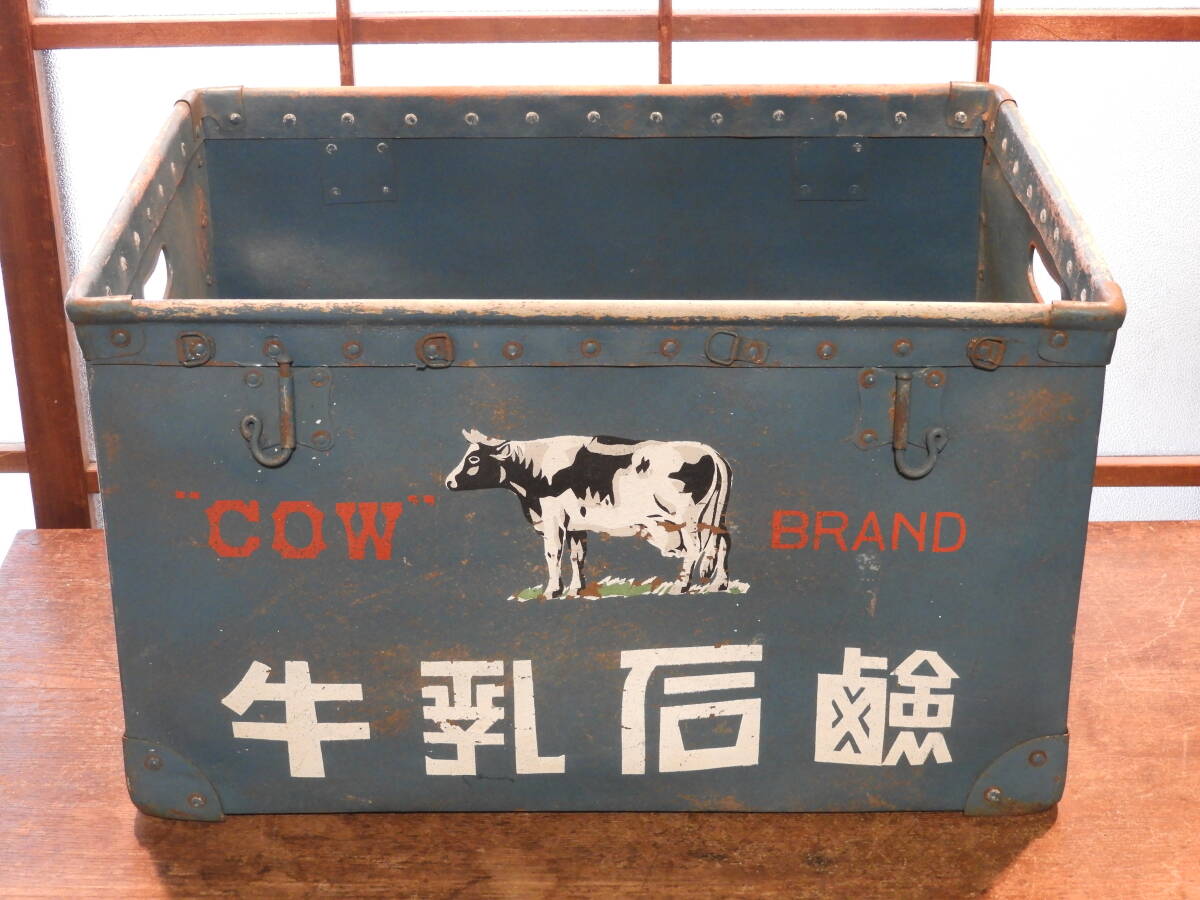 アンティーク牛乳石鹸 ボテ箱 COW BRAND 昭和レトロ ノベルティ カウ