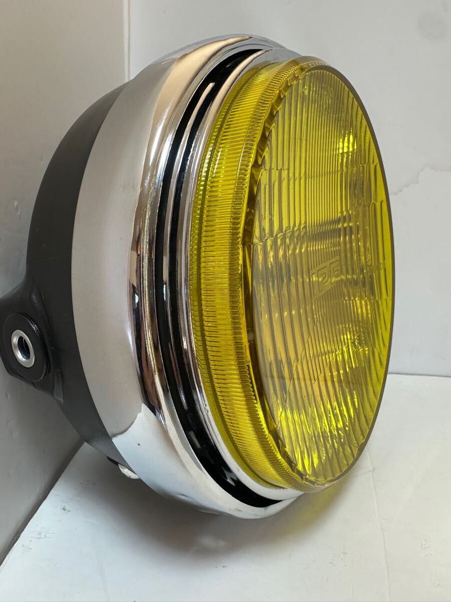 新品/当時物シビエスーパーオスカー凹みレンズ付きヘッドライトASSY