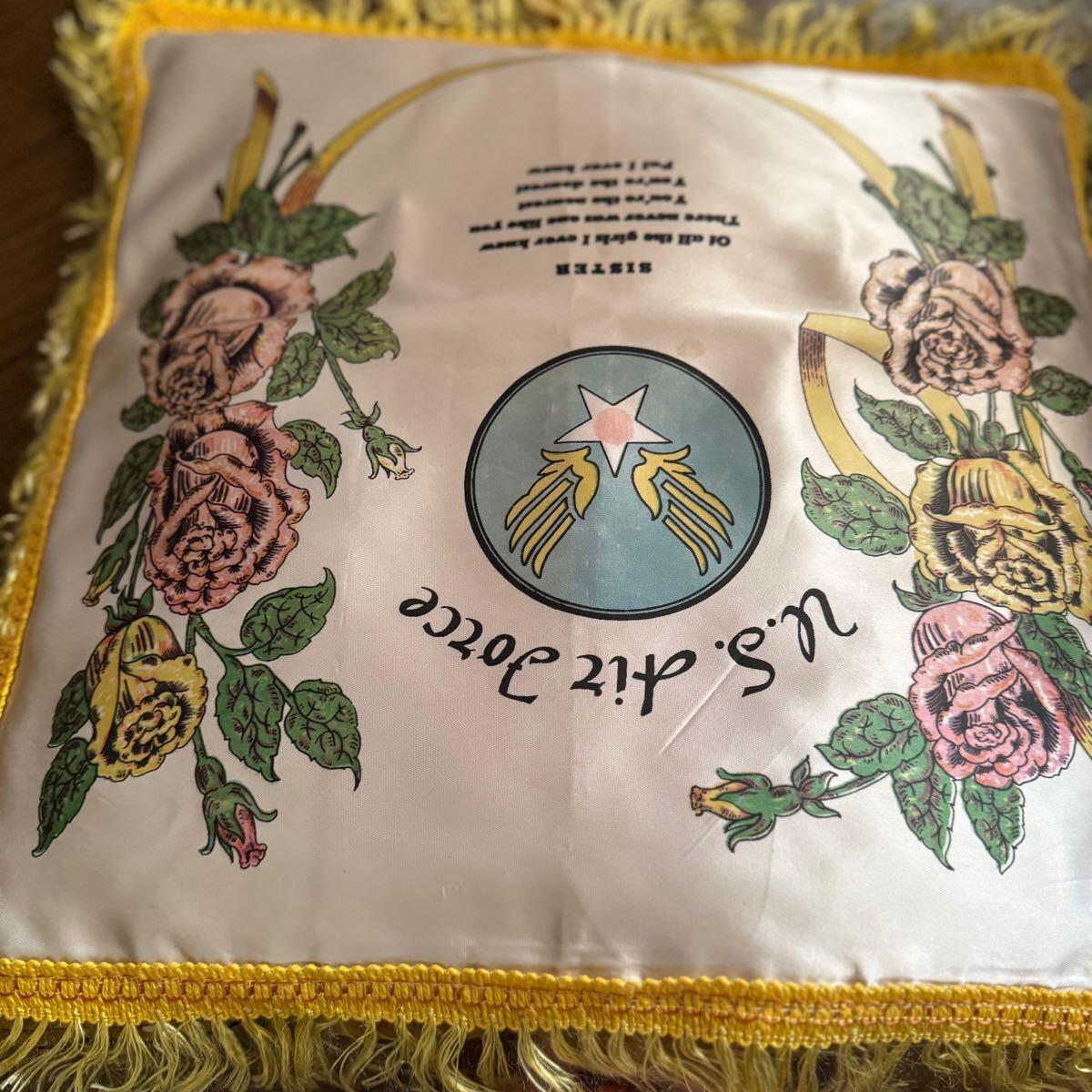 空軍エアフォースビンテージ40sスーベニア50sクッション古着カバー