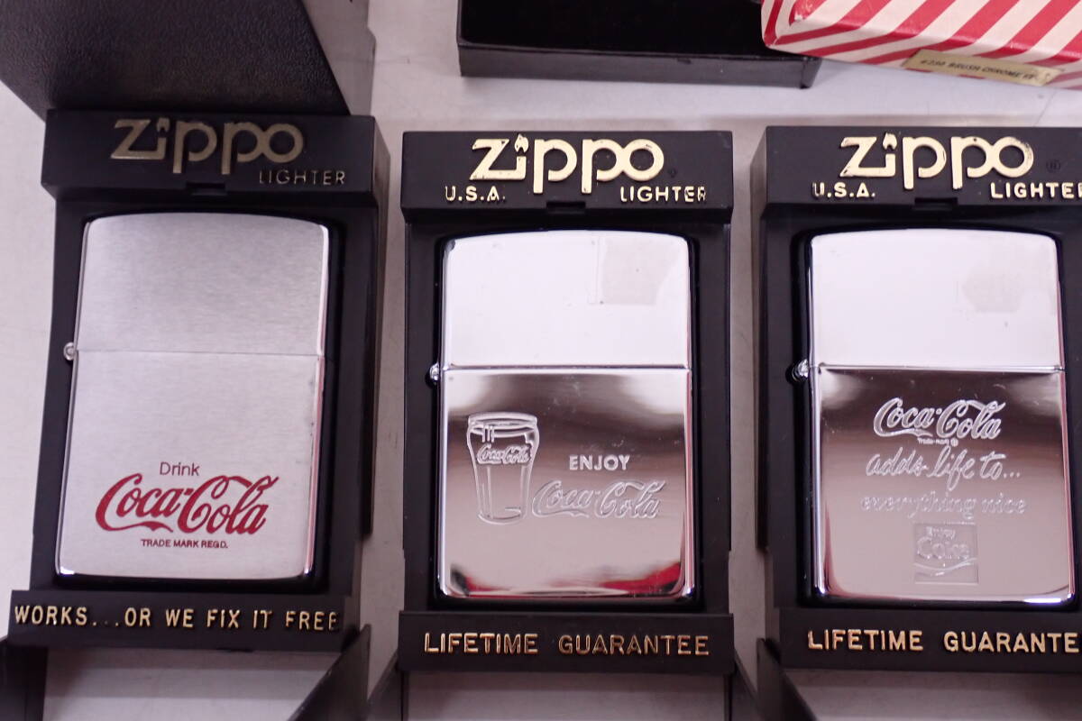 Zippo Coca-Cola 未使用 オイルなし Zippo Coca-Cola 未使用 オイル